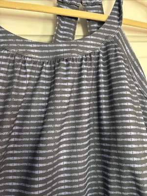 Striped Sleeveless Athletic Dress thumbnail 2