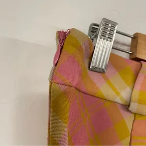 Urban Outfitters Pink & Green Plaid Mini School Girl Skirt Womens L Preppy Fall thumbnail 6