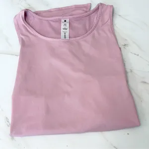 Yogalicious Purple Open Back Workout Top Large thumbnail 1