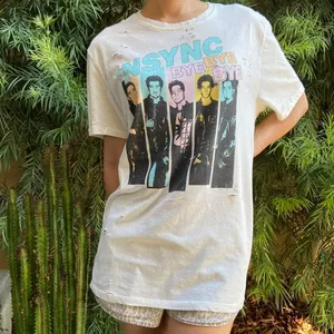 NSYNC POP White Tee Size M Size M thumbnail 2