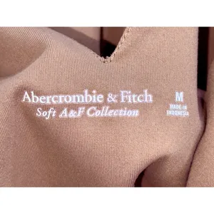 Abercrombie & Fitch Soft AF Brown Tan Sleeveless VNeck Shapewear Bodysuit Size M thumbnail 3