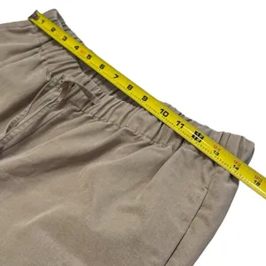 The Group Babaton‎ Drawstring Twill Crop Pants Tan Comfort Capsule Preppy M thumbnail 10