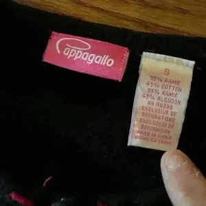 Vintage PAPPAGALLO CHRISTMAS SWEATER Embroidered Ornaments Bright Size Small thumbnail 8