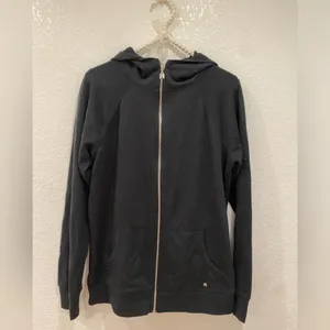 Victoria’s Secret sequin zip up hoodie black size M thumbnail 2