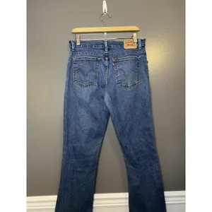 Levis Relaxed Boot Cut Jeans Womens 12 Blue Medium Wash Stretch Denim Pants thumbnail 4