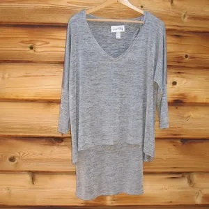 Joseph Ribkoff Grey Tunic Top thumbnail 2