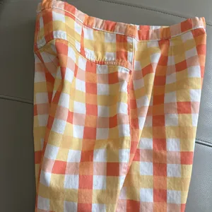 Free People She's All That Plaid High Waist‎ Crop Pants Orange Size 6 Cotton thumbnail 11