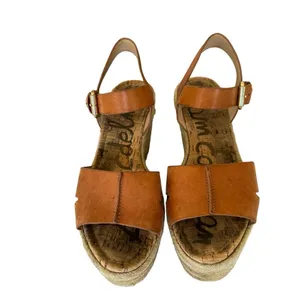 Sam Edelman Congac Leather Maura Wedge Sandal thumbnail 3