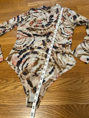 Long sleeve mesh bodysuit size M Size M thumbnail 7