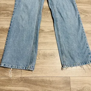 Waven Tova 90s Wide Leg Jeans V-Waist Light Blue Raw Hem Womens 26 x 31‎ US 4 thumbnail 9