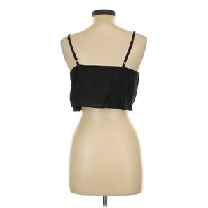 FARM Rio Black Cropped Camisole Tank Top Size L Minimal Y2K Summer thumbnail 2