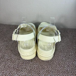 Dr Martens Voss Mono Women's Light Yellow Leather Sandals size US 11L Preppy GUC thumbnail 4