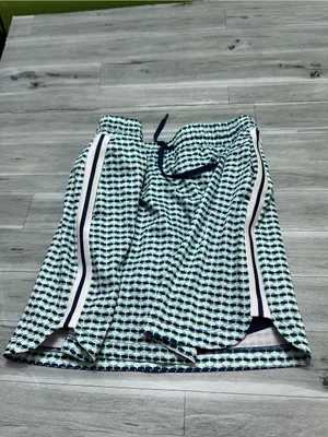 Lady Hagen Navy and White Geo Drawstring Mini Skirt M thumbnail 9