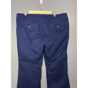 American Eagle Outfitters Pants Womens 16 Long Blue Chino Straight Leg Stretch thumbnail 4