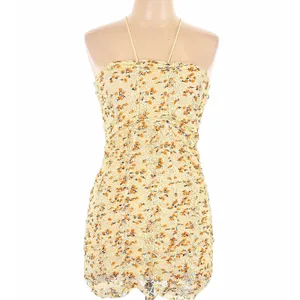 Free People Intimately Pucker Up NWT Bodycon Halter Straps Tie Dress $78 Retail thumbnail 2
