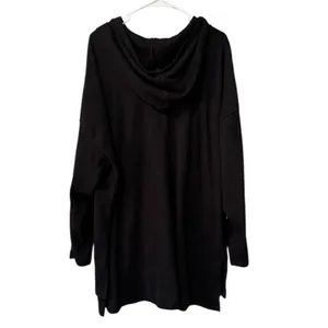 Old Navy Women Size 3X Long Sleeve Hooded Sweater Ribbed Buttons Stretch‎ Preppy thumbnail 2