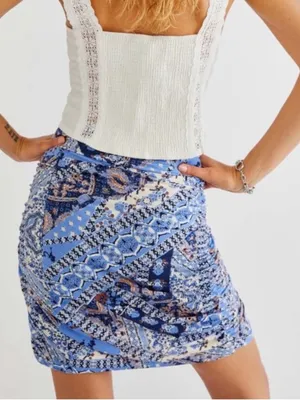 Like New Free People She's Something Else Gathered Sides Skirt Size Small thumbnail 2
