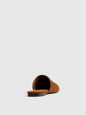 Madewell The Mylie Glove Mule in Glaze Walnut Brown Suede Size 6 thumbnail 3