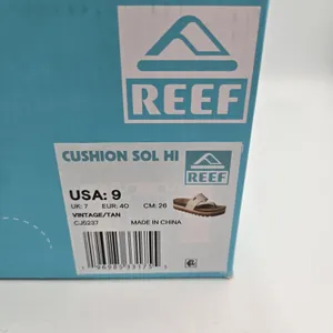 NEW Reef Cushion Sol Hi Platform Sandal Women's Size 9 Vintage Tan Vegan Leather thumbnail 12