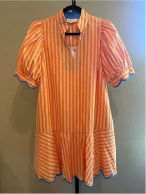 Entro Women's Kendall Dress in Orange Size S thumbnail 2