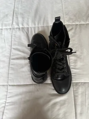 Guess Jeweled Logo Combat Boots Black thumbnail 6