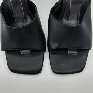 BP. Womens Mirra Black High Heel Square Toe Sandals Size 9.5 thumbnail 3