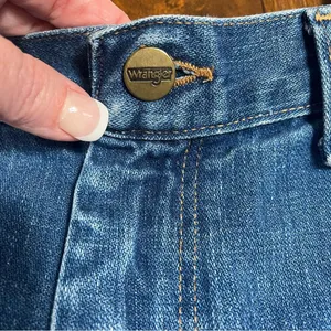 Vintage Wrangler Jeans Women’s Sz 14 Fits 10 No Fault High Rise Bootcut Mom USA thumbnail 9