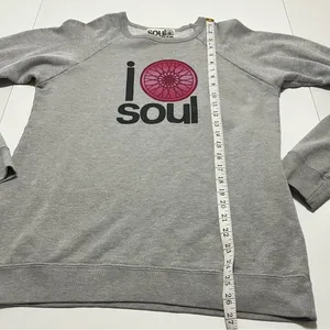 Soul Cycle Womens Size Medium Grey Gray Sweatshirt Long Sleeve‎ Cycling Athletic thumbnail 7