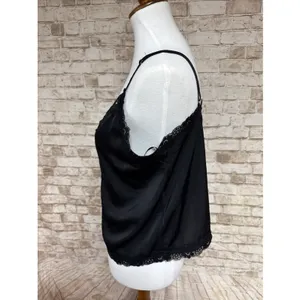 Forever 21 00s Scene Emo Black Lace Cropped Cami Sz L‎ Gothcore Witchy Y2k Indie Sleaze thumbnail 6