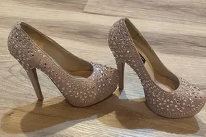 Chinese Laundry Elise sparkle platform heels with silver rhinestone 6 thumbnail 6