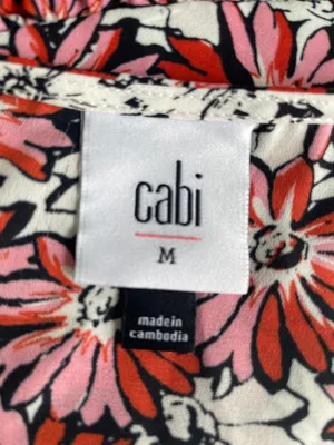 Cabi Seraphina floral print ruffle V-neck sleeveless top with Camisole thumbnail 7