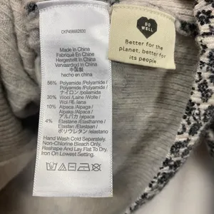 Madewell women's cropped ditsy floral ivory black sweater cardigan sz S 3 button thumbnail 8