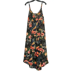 Ellen Weaver Jumpsuit Floral Tropical Boho Resort Festival Vacation Plus Size 2X thumbnail 2