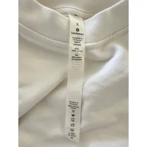 Lululemon Perfectly Oversized Crew sweatshirt in white size 8 thumbnail 9
