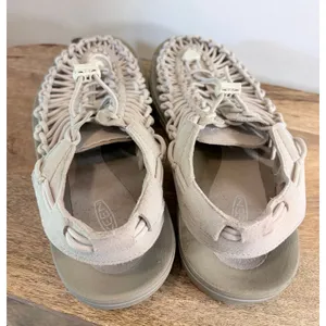 KEEN UNEEK Sandals Womens 9.5 Beige Tan Cord Bungee Outdoor Gorpcore thumbnail 8
