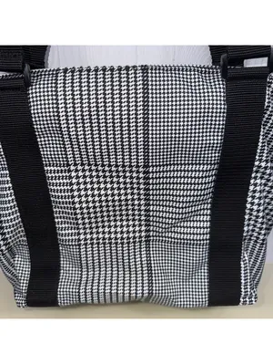 Lauren Ralph Lauren Houndstooth Plaid Tote Bag thumbnail 9