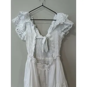 En Saison Women's Amaya Cotton Flutter-Sleeve Midi Dress Size Medium 2616 thumbnail 6