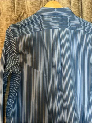 NWT Lauren Ralph Lauren Classic Blue Pinstripe Button Down Dress Shirt Size 8 thumbnail 16