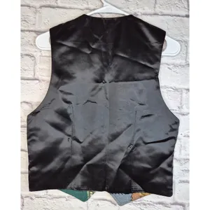 Vtg 90s Rafaella Western Tapestry Vest Small Cowboy Saloon Jail Wagon Waistcoat thumbnail 4