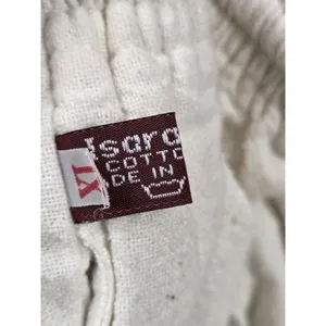 Isara Shop Elastic Waist Cream/Ivory XL Women's Cotton Thailand Pants thumbnail 3