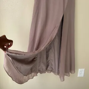 Azazie Bailey Bridesmaid Taupe Dress Size A6 thumbnail 5