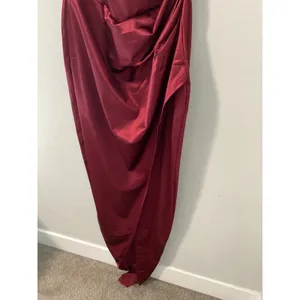 New Windsor Maroon Red, High Slit Dress thumbnail 4