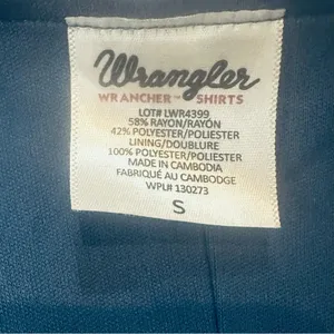 Wrangler‎ Blue Cowgirl RodeoDress Small Western Boho Rodeo Farm Cottage thumbnail 5