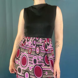 Vintage 70s Psychedelic Maxi Dress thumbnail 3