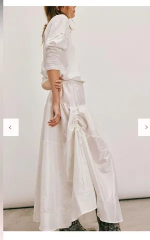 NWOT free people Emery Drop-Waist Midi Skirt thumbnail 2