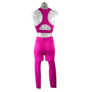 All Access Pink Racerback Cropped Top Leggings Yoga Athletic Two Piece Set Sz S thumbnail 4