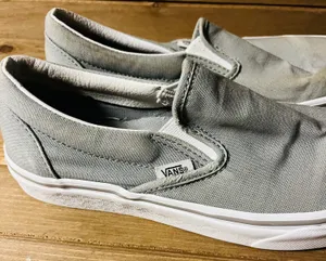 Vans grey slip on women's 7.5 thumbnail 4