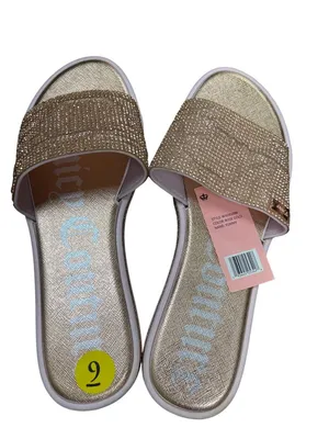 Juicy Couture wms gold crystal sparkly sandals shoes sz 9 SKU 10-071 thumbnail 11