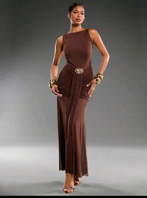 Women’s elegant bodycon maxi dress  thumbnail 3