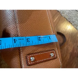DOONEY & BOURKE Small Pebble Lexington Shopper Tote Purse Bag Caramel Leather thumbnail 11